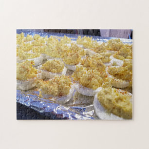 Creative deviled eggs photo jigsaw puzzle