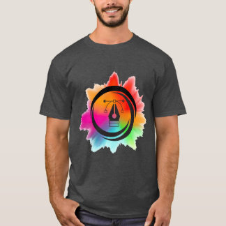 Creative Digital Design Logo with Colour Splash T-Shirt