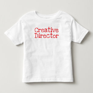 'Creative Director' Fun Playful Artist Typography Toddler T-Shirt