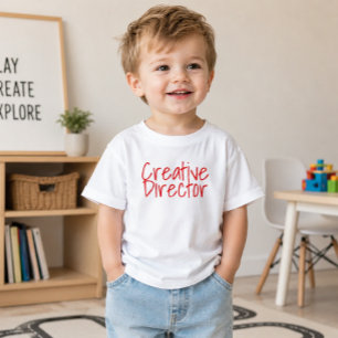 'Creative Director' Fun Playful Artist Typography Toddler T-Shirt