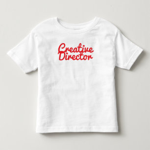 'Creative Director' Fun Playful Artist Typography Toddler T-Shirt