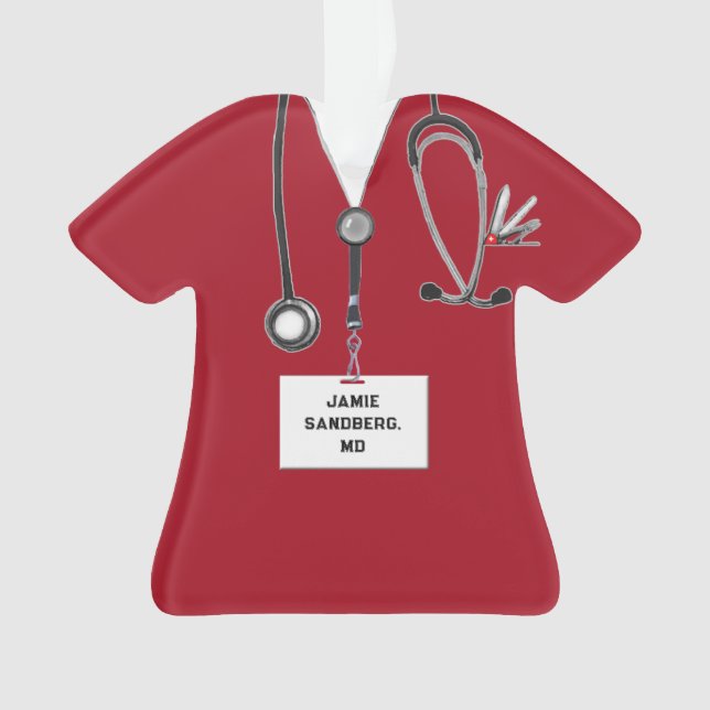 Creative Doctor Keepsake Gift Ornament (Front)