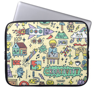 Creative Doodles: Fun Activity Set Laptop Sleeve
