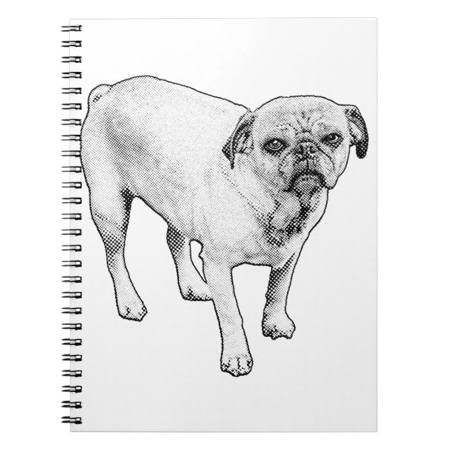 Creative Dotted Dog Notebook For Daily Brightness (Front)