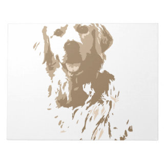 Creative drawing Golden Retriever Notepad