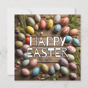 Creative Easter Egg Collage Card