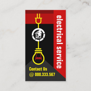 Creative Electrical Bulb Circuit Business Card