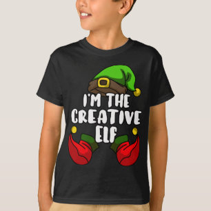 Creative Elf Matching Family Christmas Party Pajam T-Shirt