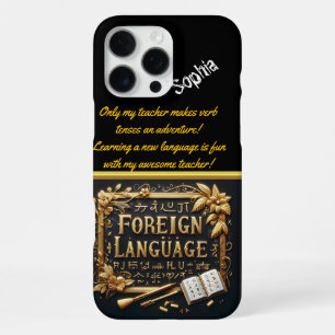 Creative Expression in Foreign Languages iPhone 16 Pro Max Case
