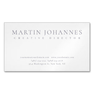 Creative Extra Pro Elegant Professional Plain Magnetic Business Card