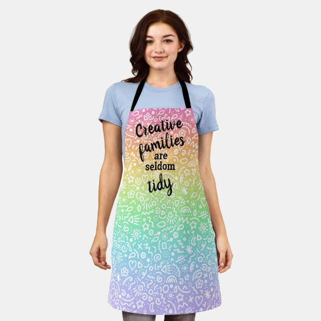 Creative Families are Seldom Tidy Apron (Worn)