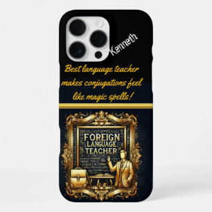 Creative Foreign Language Teacher iPhone 16 Pro Max Case