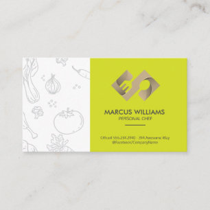 Creative Fork Spoon Logo Chef Business Card
