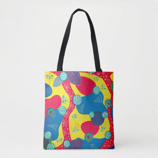 Creative Forms and Shapes Original Abstract Art Tote Bag (Front)