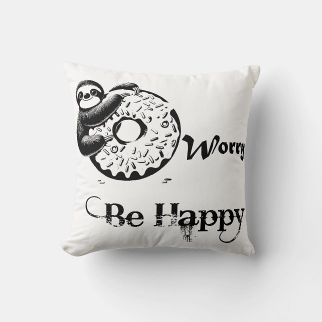 Creative, fun puns & Humour text design Cushion (Front)