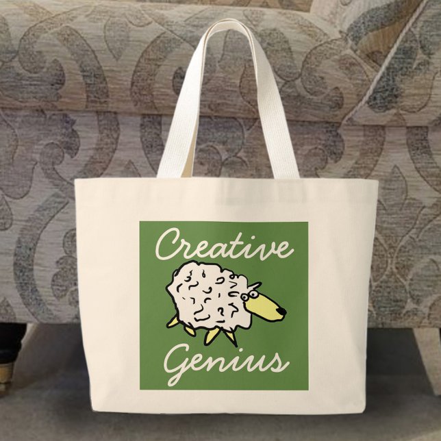 "Creative Genius" Sheep Cartoon Project Bag (Creator Uploaded)