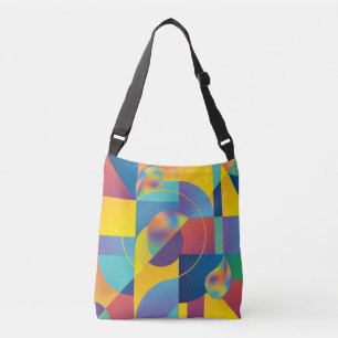 Creative Geometric: Abstract Vintage Cover. Crossbody Bag