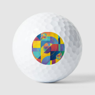 Creative Geometric: Abstract Vintage Cover. Golf Balls