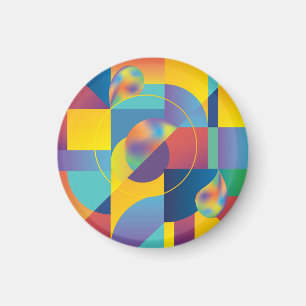 Creative Geometric: Abstract Vintage Cover. Magnet