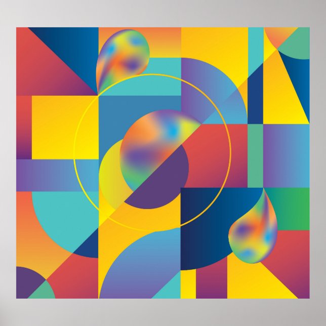 Creative Geometric: Abstract Vintage Cover. Poster (Front)