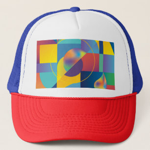 Creative Geometric: Abstract Vintage Cover. Trucker Hat