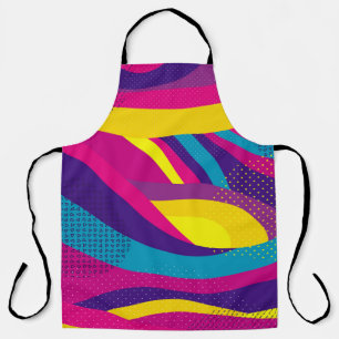 Creative geometric colourful bright background wit apron