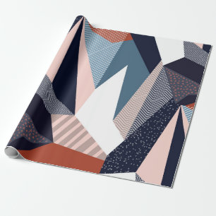 Creative geometric pattern with different shapes a wrapping paper