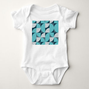 Creative geometric shape pattern baby bodysuit