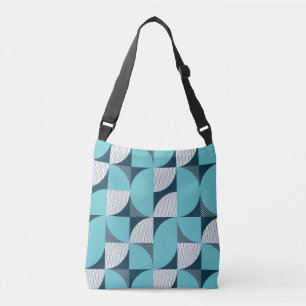 Creative geometric shape pattern crossbody bag