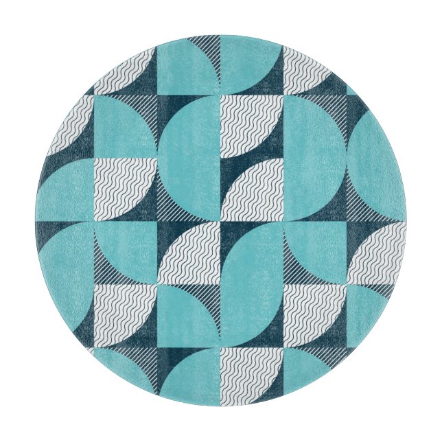 Creative geometric shape pattern cutting board (Front)