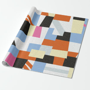 Creative geometric shapes, length pattern design wrapping paper