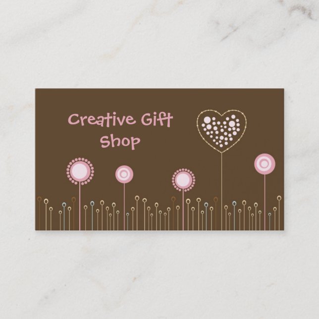 Creative Gifts Shop Business Card (Front)