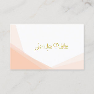 Creative Gold Hand Script Name Professional Modern Business Card