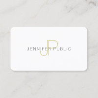 Creative Gold Monogram Template Trendy Elegant Top