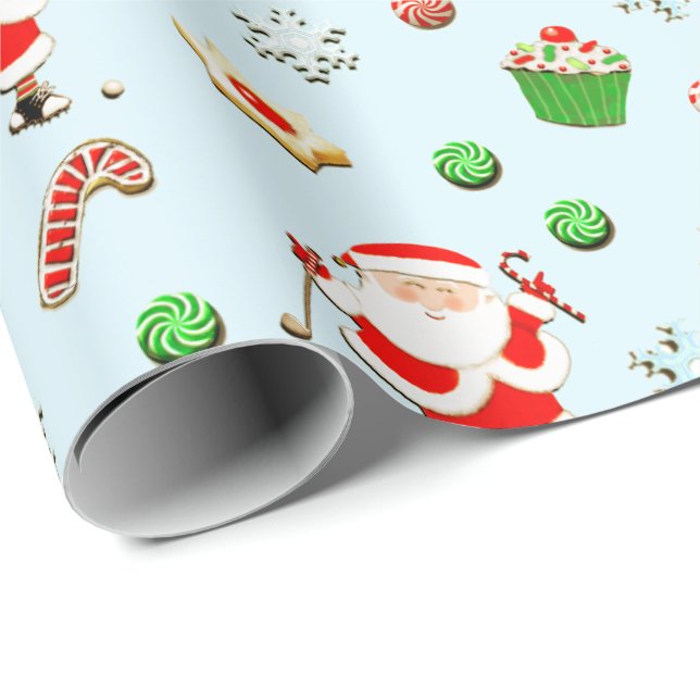 Creative Golf Christmas Gift Wrapping Paper (Roll Corner)
