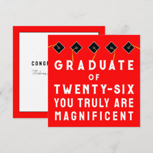 Creative Graduation Class of 2026 Card