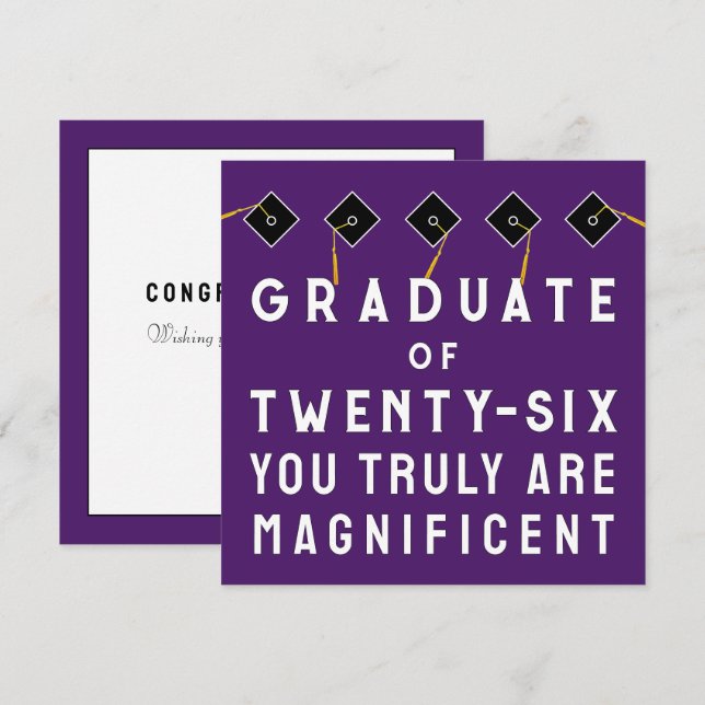 Creative Graduation Class of 2026 Card (Front/Back)