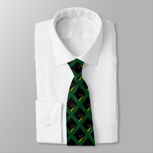 Creative Graduation Guy Green Tie (Tied)