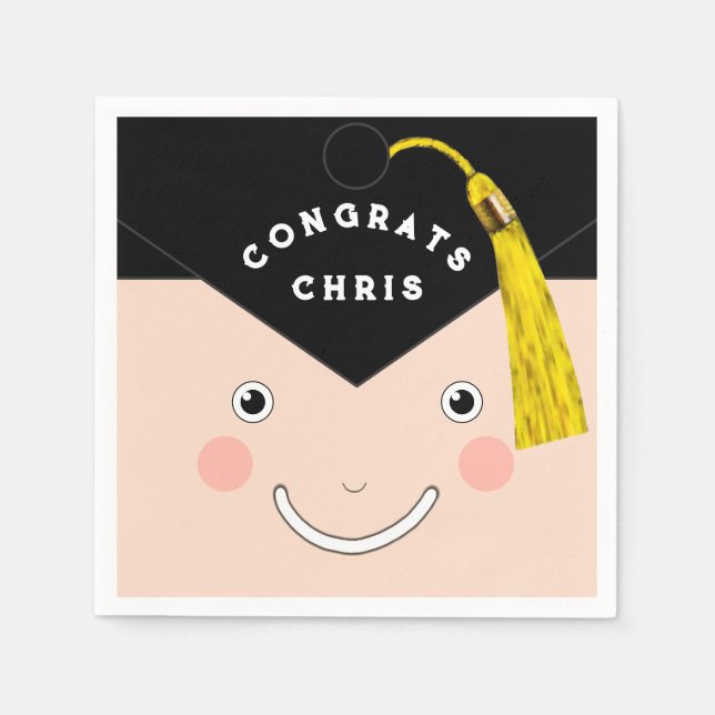 Creative Graduation Party Napkin (Front)