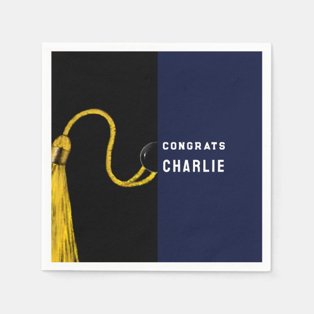Creative Graduation Party Paper Napkin (Front)