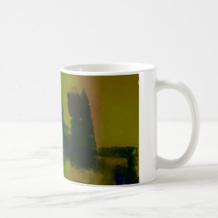 Creative Green Yellow Abstract Coffee Mug