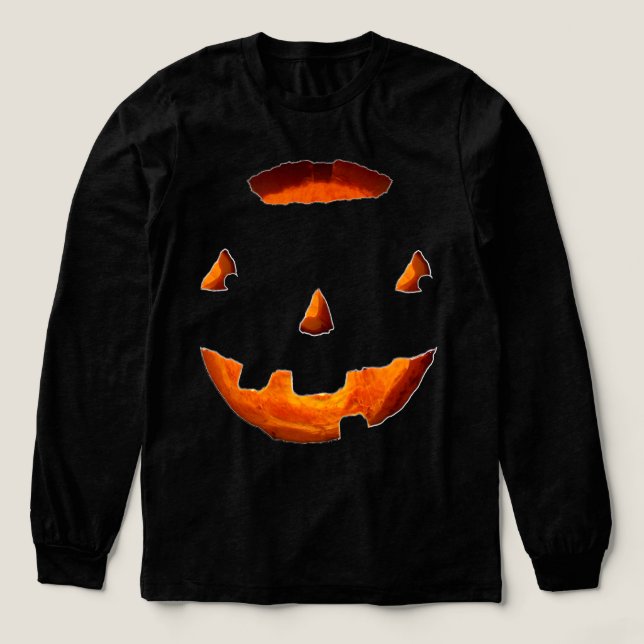 Creative Halloween Jack-o-lantern Tri-Blend Shirt (Design Front)