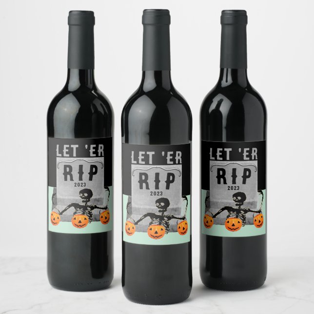 Creative Halloween Party Wine Label (Bottles)