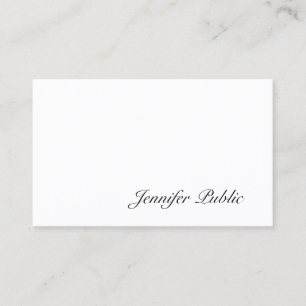 Creative Handwritten Calligraphy Script Modern Business Card