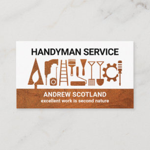 Creative Handyman Repair Tools Landscape Business Card