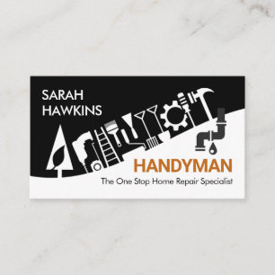 Creative Handyman Repair Tools Wave Business Card