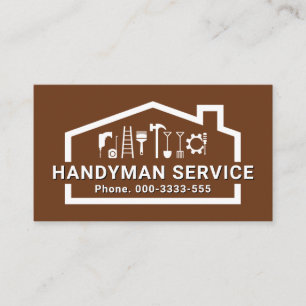 Creative Handyman Tools Home Business Card