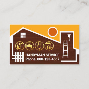 Creative Handyman Tools Home Frame Business Card