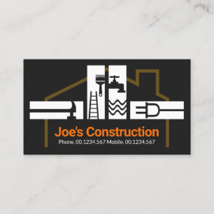 Creative Handyman Tools House Frame Business Card