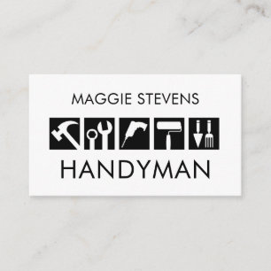 Creative Handyman Tools Icon Business Card